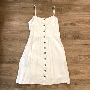 White Button Up Dress